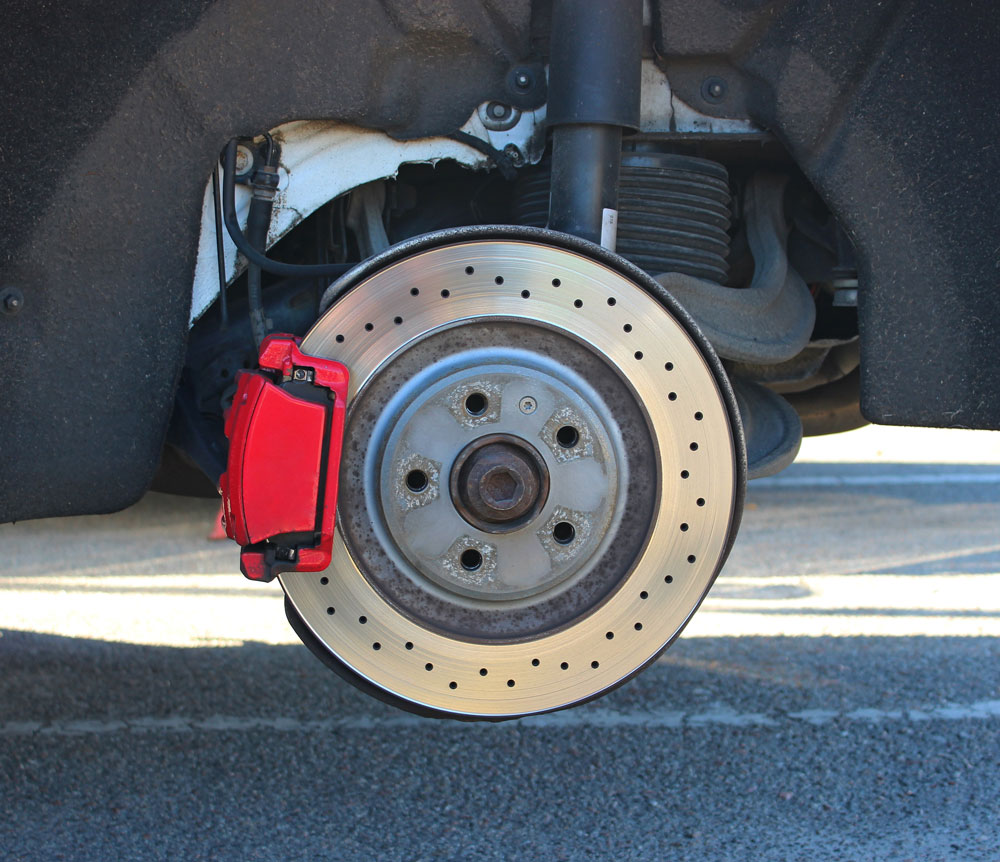 Red Brake Pad