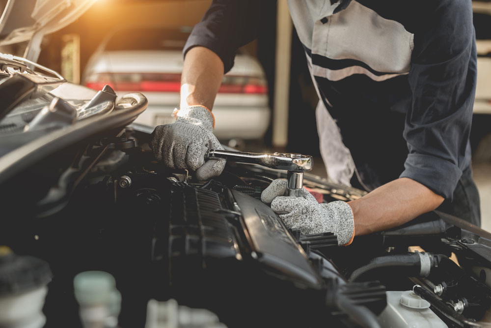 Working On Car
